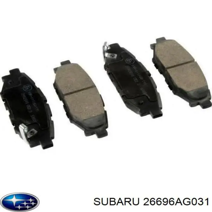 Sapatas do freio traseiras de disco Subaru 26696AG031 preço, a partir de 20,18 USD