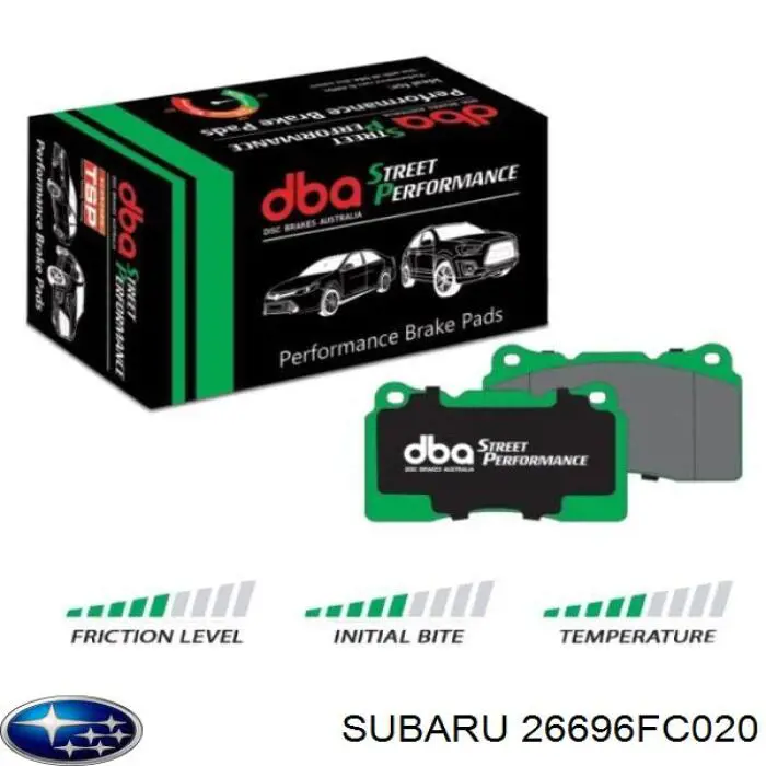 Sapatas do freio traseiras de disco Subaru 26696FC020 preço, a partir de 24,81 USD