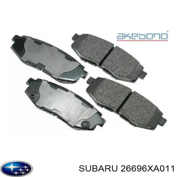 Sapatas do freio traseiras de disco Subaru 26696XA011 preço, a partir de 50,26 USD