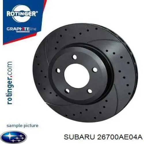Disco do freio traseiro Subaru 26700AE04A preço, a partir de 134,30 USD