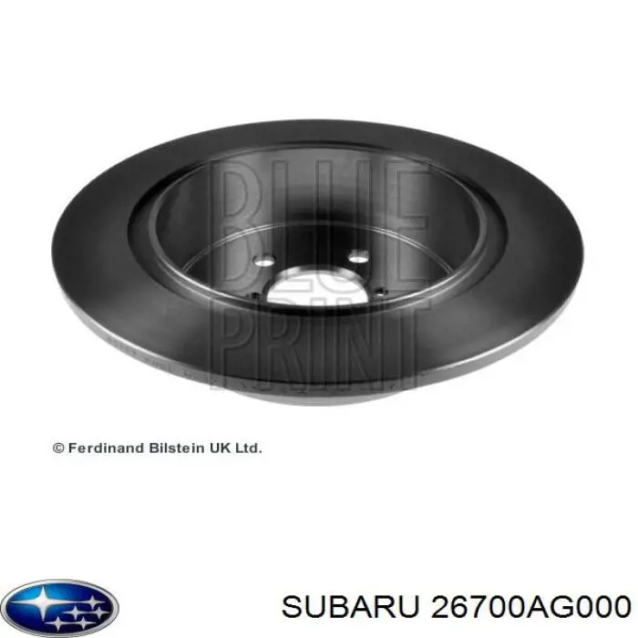 26700AG000 Subaru Disco do freio traseiro