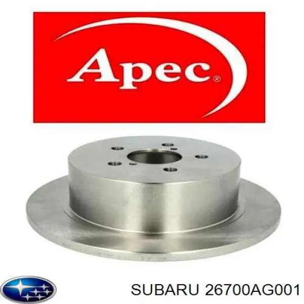Compre 26700AG001 Subaru Disco do freio traseiro