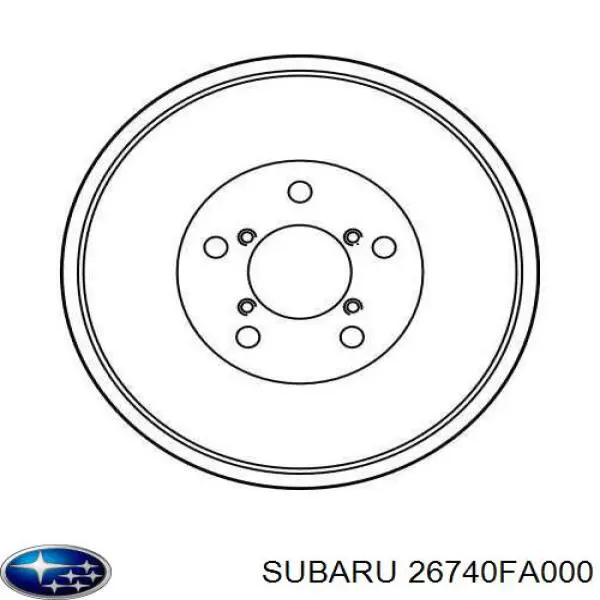 Compre 26740FA000 Subaru Tambor do freio traseiro