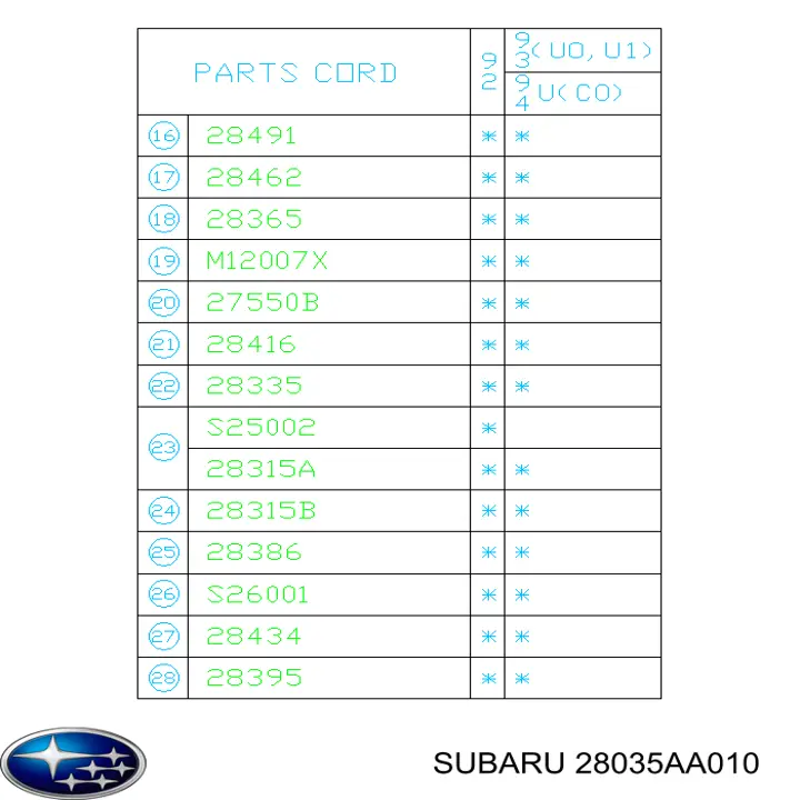 Compre 28035AA010 Subaru Rolamento de cubo dianteiro