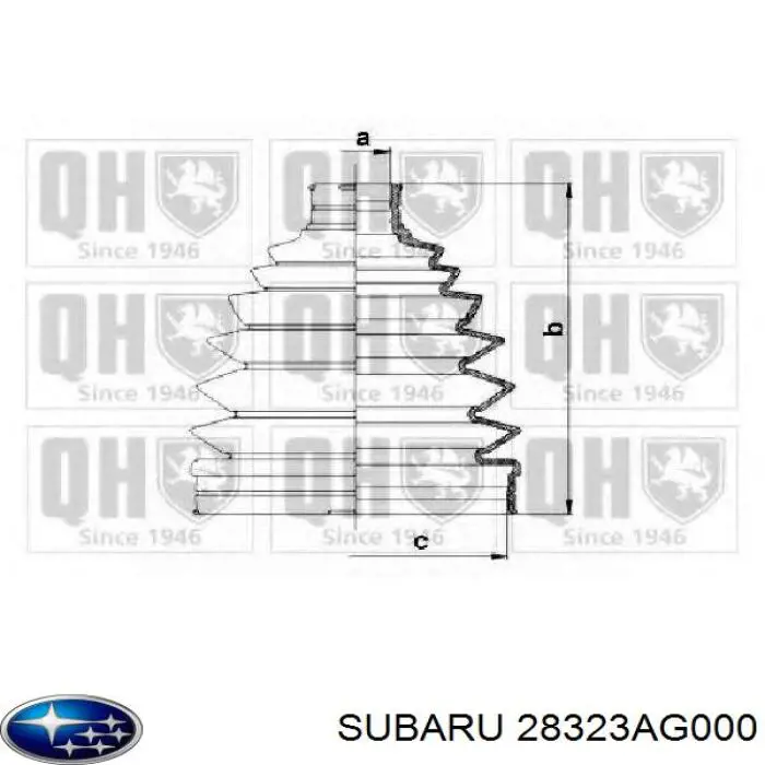 Compre 28323AG000 Subaru Bota de proteção externa de junta homocinética do semieixo dianteiro