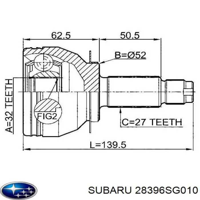  Subaru 28396SG010 preço, a partir de 40,63 USD
