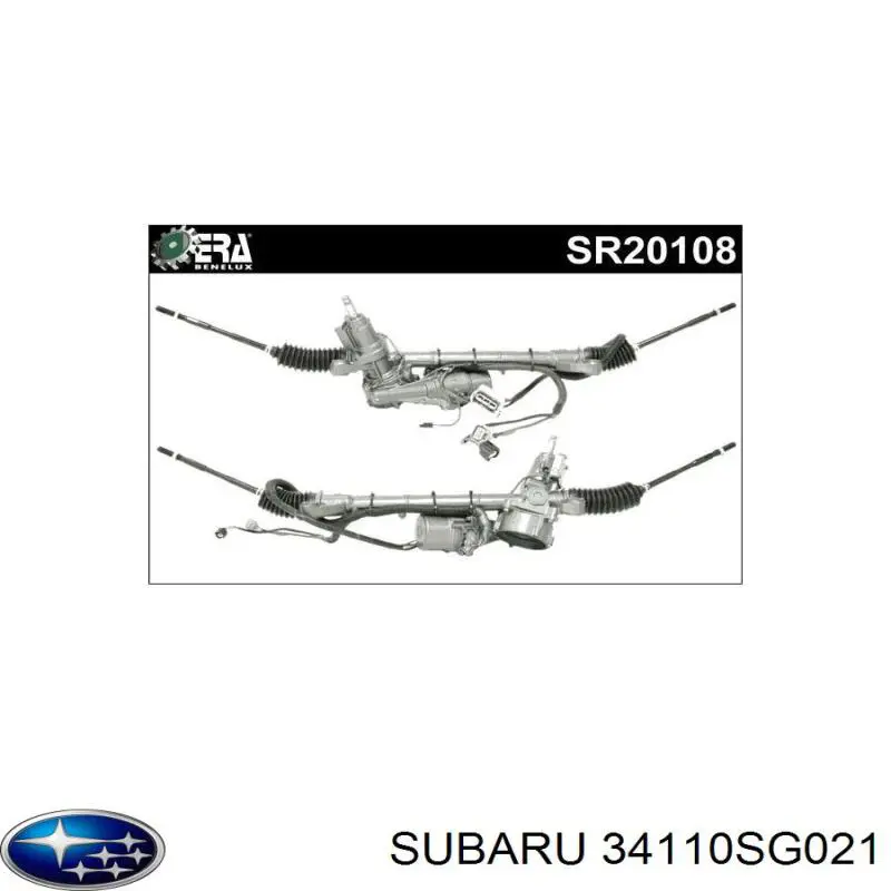 34110SG021 Subaru Cremalheira da direção