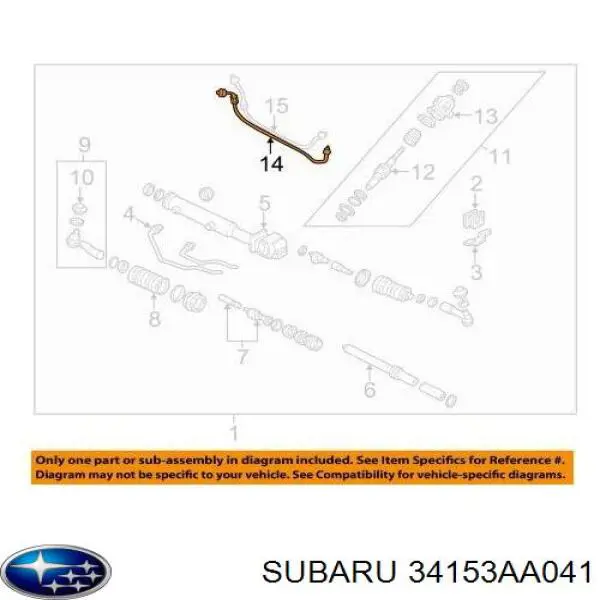  Subaru 34153AA040 preço, a partir de 58,99 USD