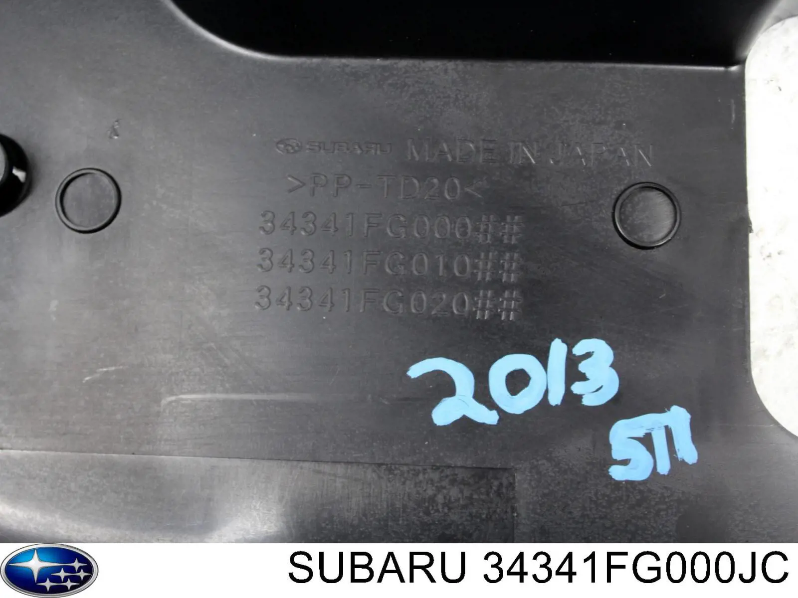 Compre 34341FG000JC Subaru Placa sobreposta da coluna de direção
