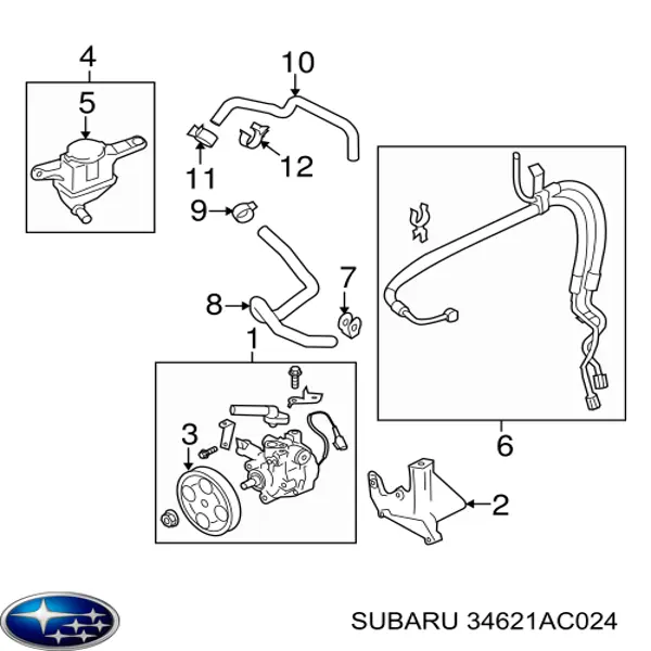  Subaru 34621AC023 preço, a partir de 3,47 USD