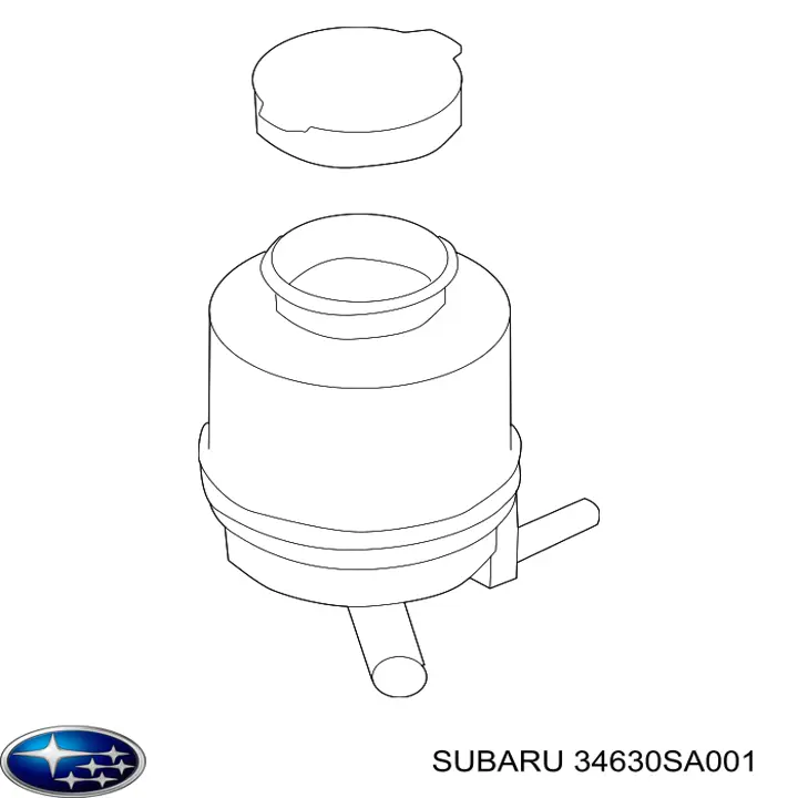 Tanque de bomba da Direção hidrâulica assistida Subaru Forester II S11, SG