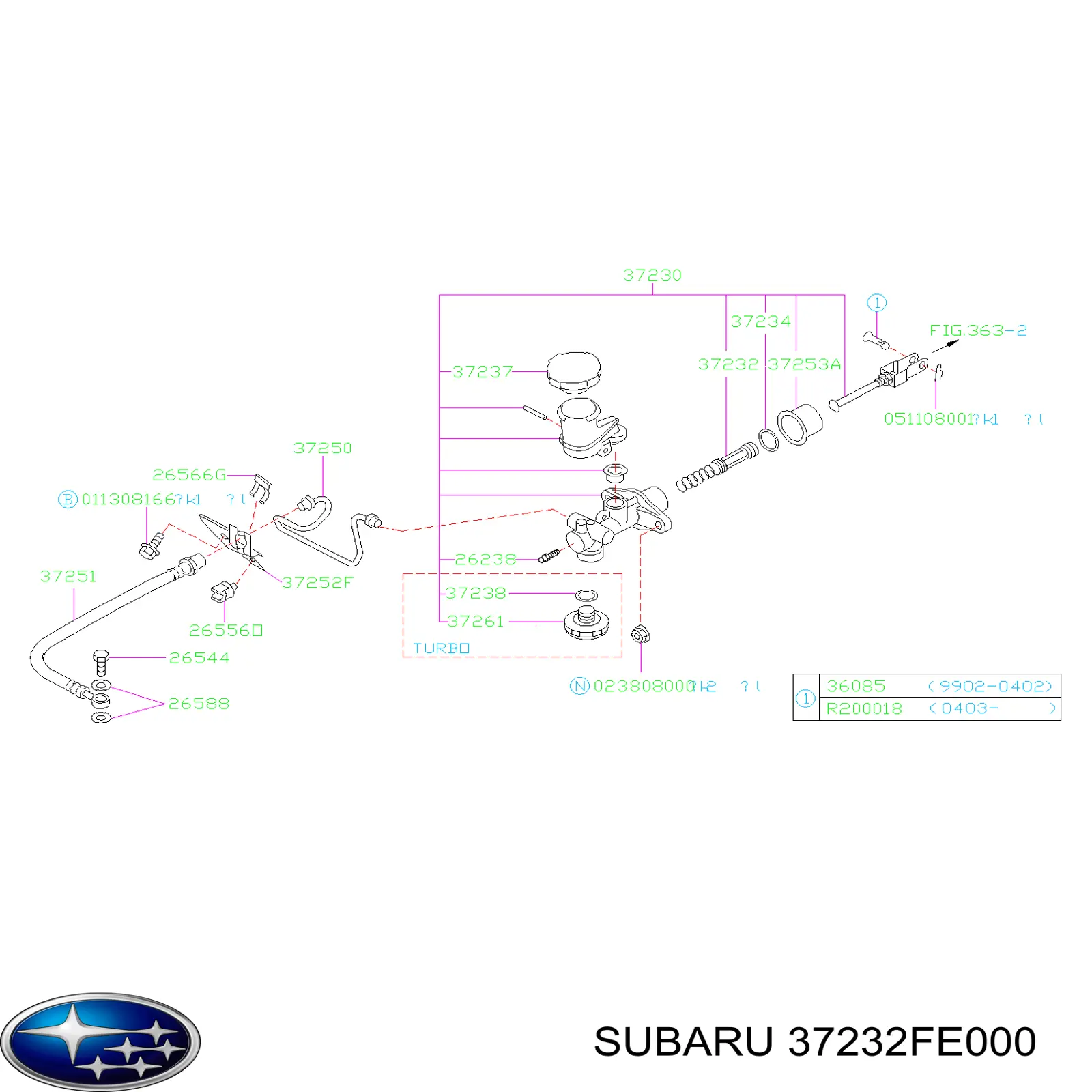 37232FE000 Subaru 