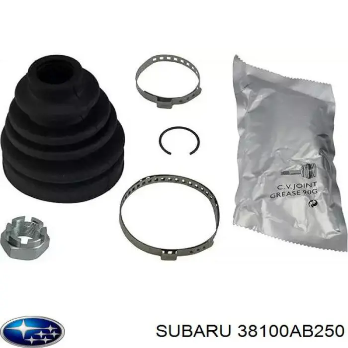38100AB250 Subaru Par principal (de diferencial) do eixo dianteiro
