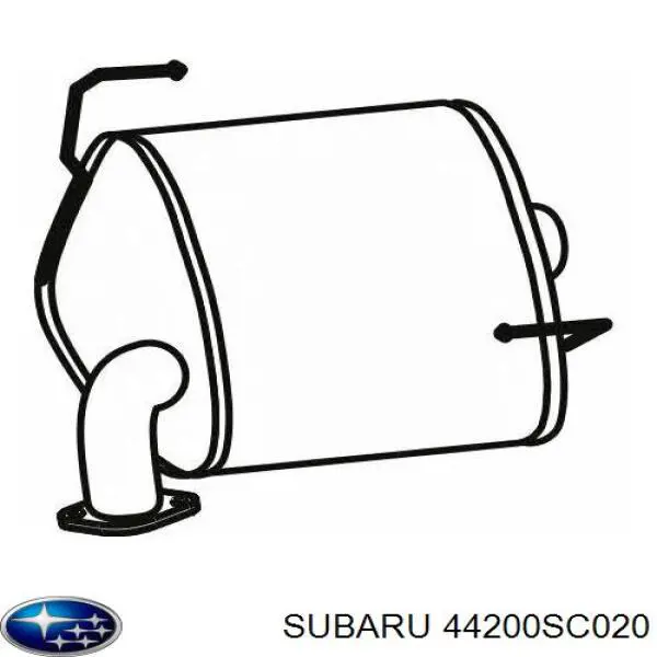 Compre 44200AG170 Subaru Silenciador, parte central