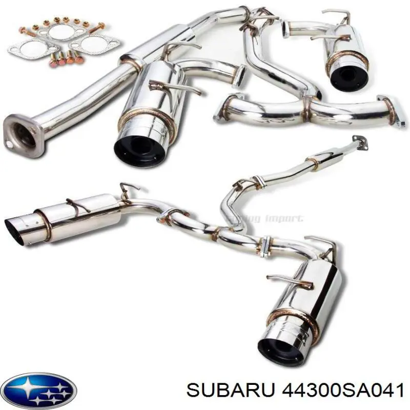 Silenciador, parte traseira 44300SA041 Subaru