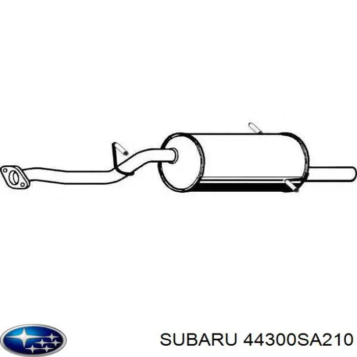 Silenciador, parte traseira Subaru 44300SA200 preço, a partir de 81,63 USD