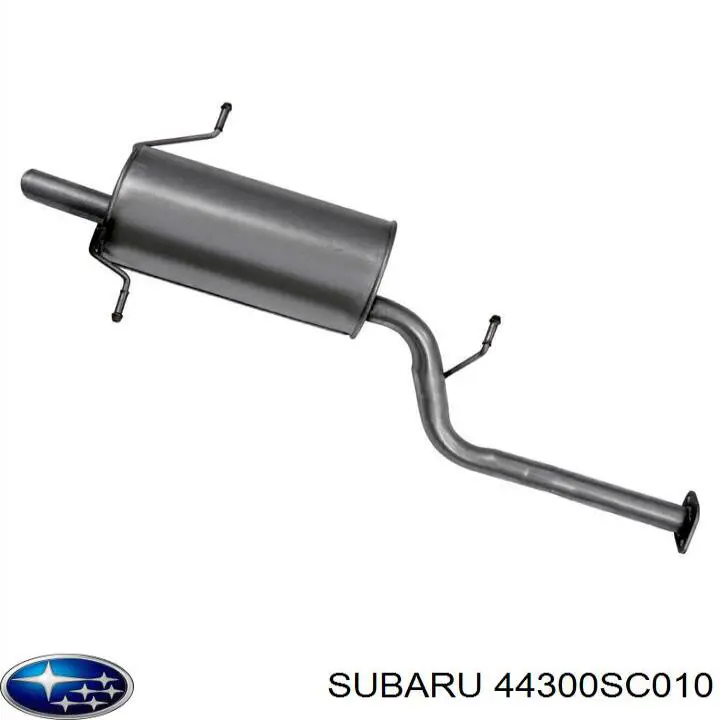 Silenciador, parte traseira Subaru 44300SC010 preço, a partir de 89,94 USD