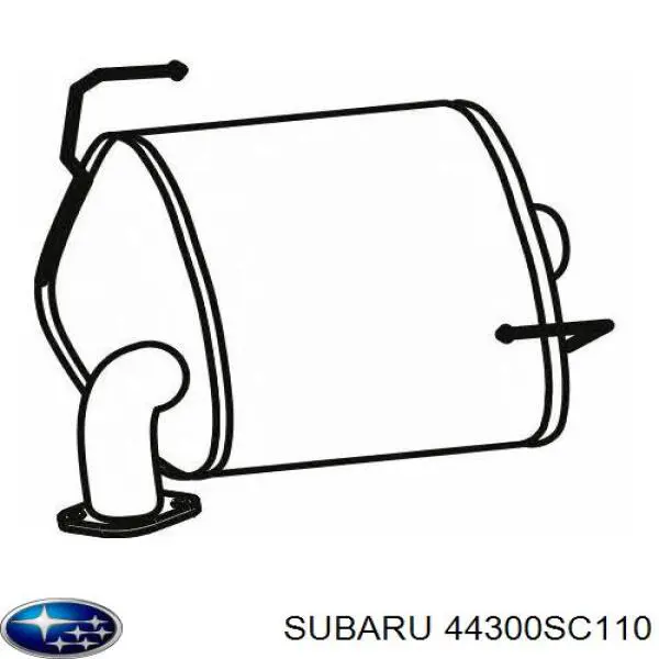 Silenciador, parte traseira Subaru 44300SC110 preço, a partir de 105,96 USD