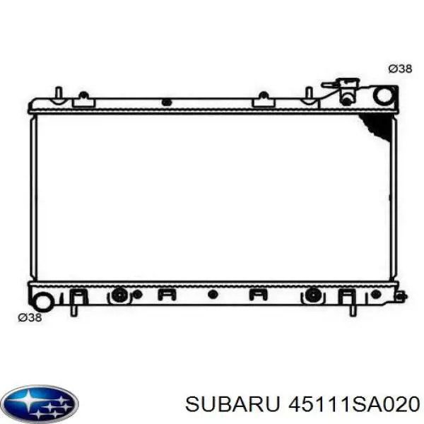 Radiador de esfriamento de motor Subaru 45111SA020 preço, a partir de 126,22 USD