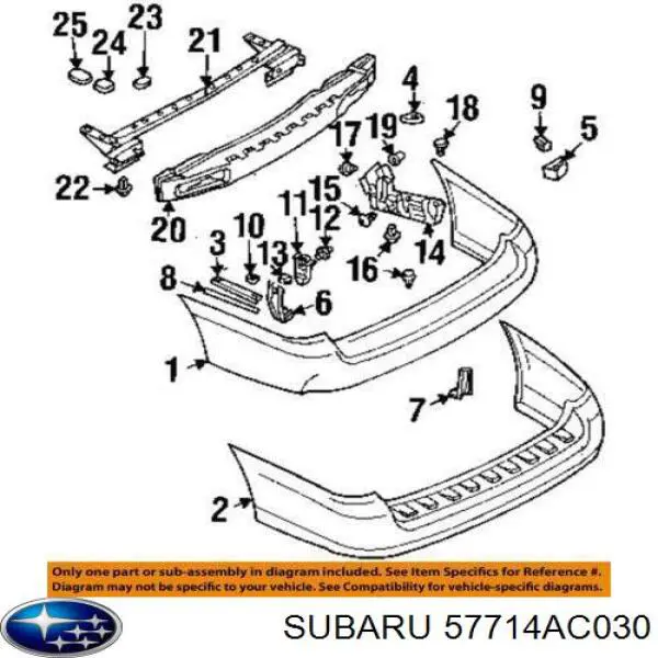 57714AC030 Subaru 