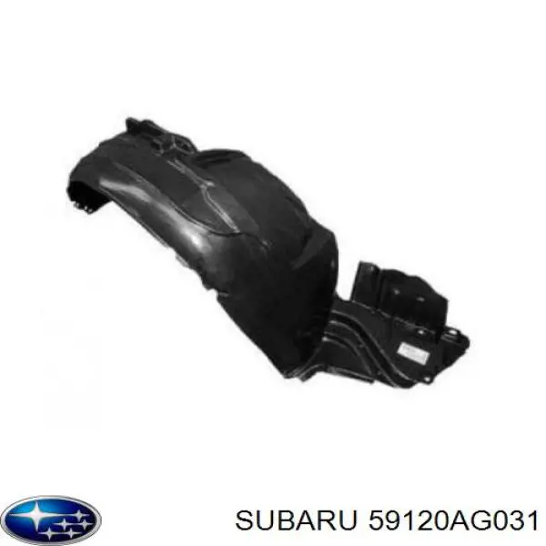 Compre 59120AG031 Subaru Guarda-barras esquerdo do pára-lama dianteiro