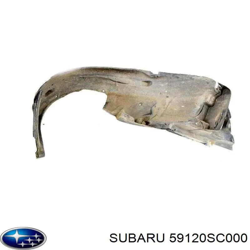 Compre 59120SC000 Subaru Guarda-barras direito do pára-lama dianteiro