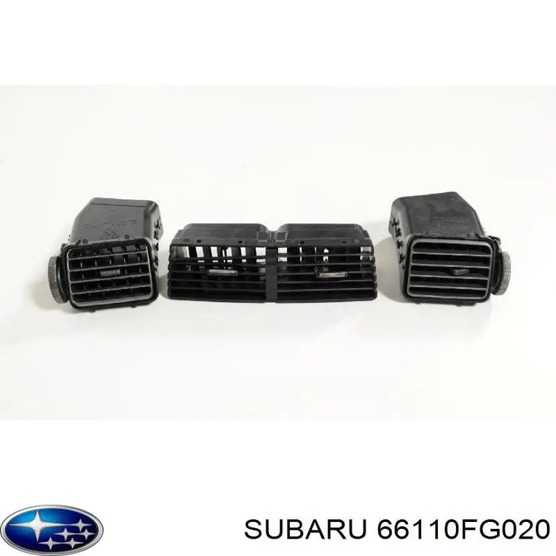 66110FG020 Subaru Grelha de ventilação de salão no "painel de instrumentos"