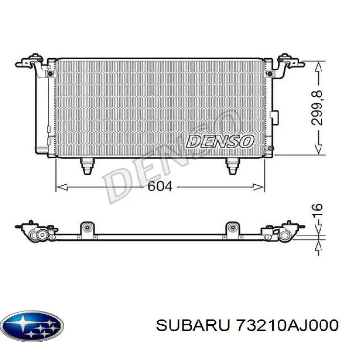 Radiador de aparelho de ar condicionado Subaru 73210AJ000 preço, a partir de 103,20 USD