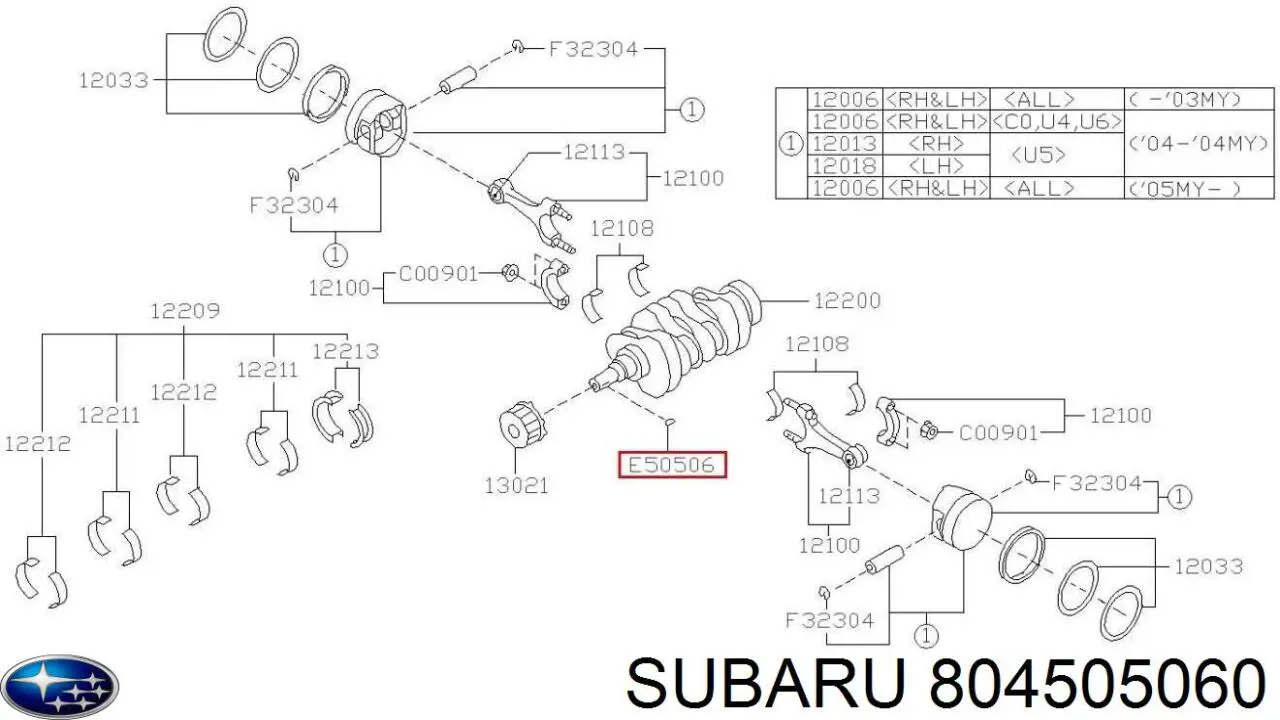  Subaru 804505060 preço, a partir de  