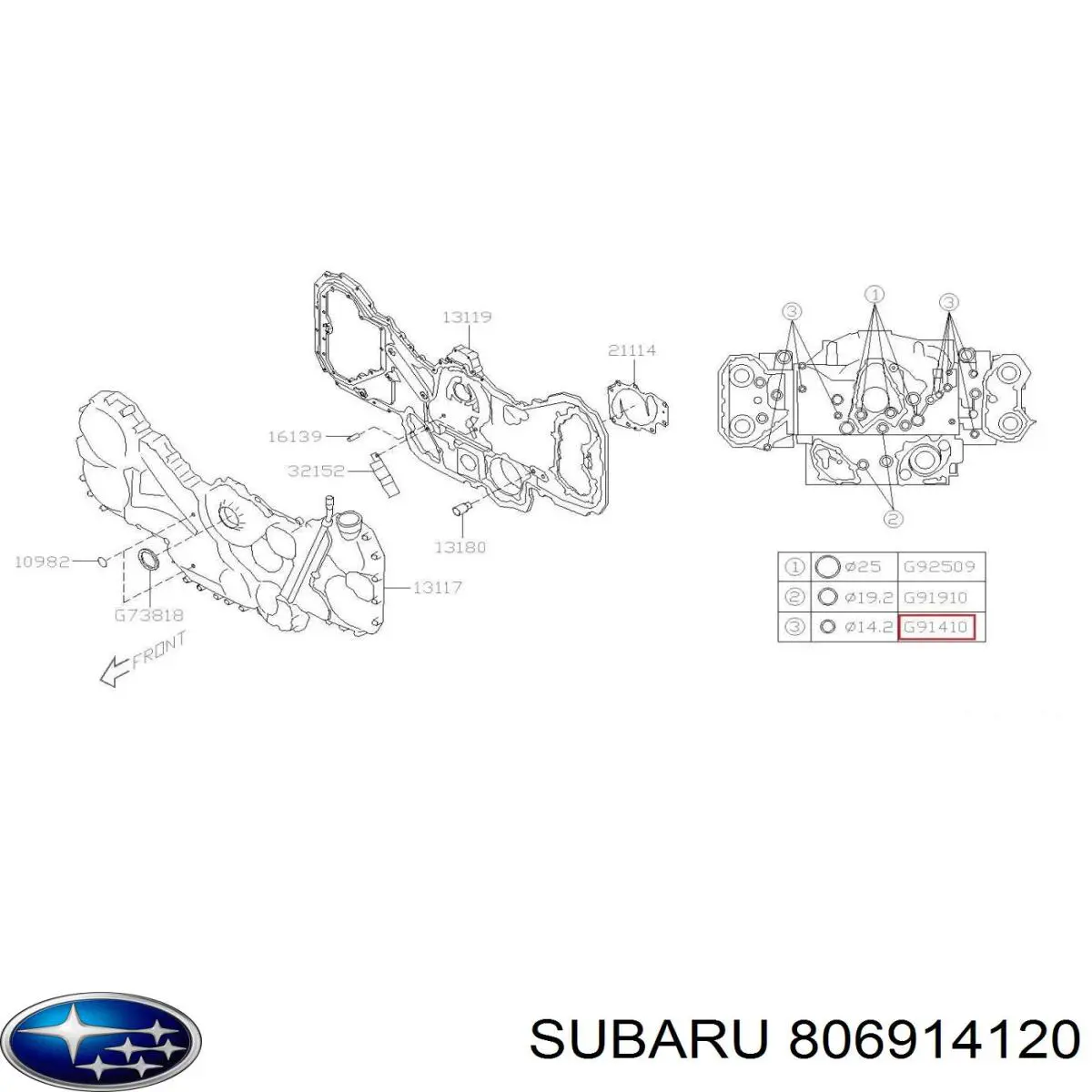 Compre 806914120 Subaru Vedante de regulador das fases de distribuição de gás