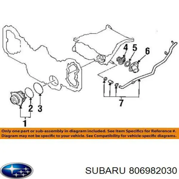 Vedante de bomba de água Subaru 806982030 preço, a partir de 5,86 USD
