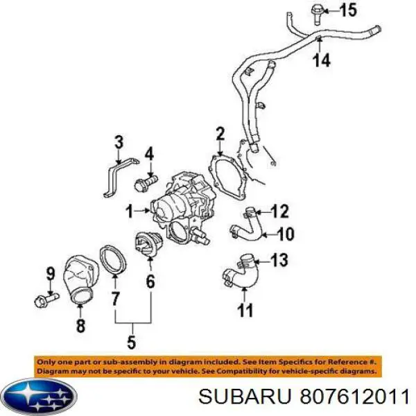 Mangueira (cano derivado) de bomba de água de injeção Subaru 807612011 preço, a partir de 9,25 USD