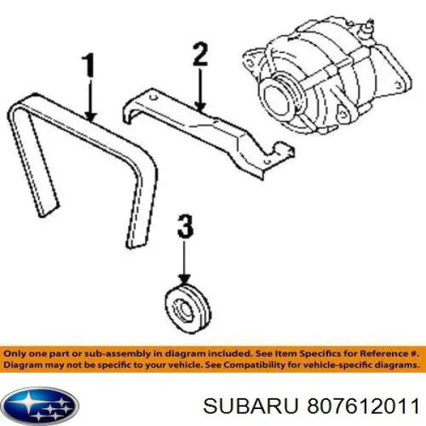 Compre 807612011 Subaru Mangueira (cano derivado) de bomba de água de injeção