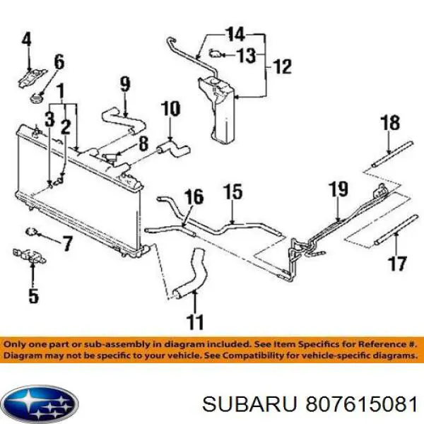 Mangueira (cano derivado) de bomba de água de injeção Subaru 807615081 preço, a partir de 10,36 USD