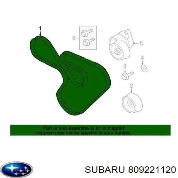 809221120 Subaru Correia dos conjuntos de transmissão