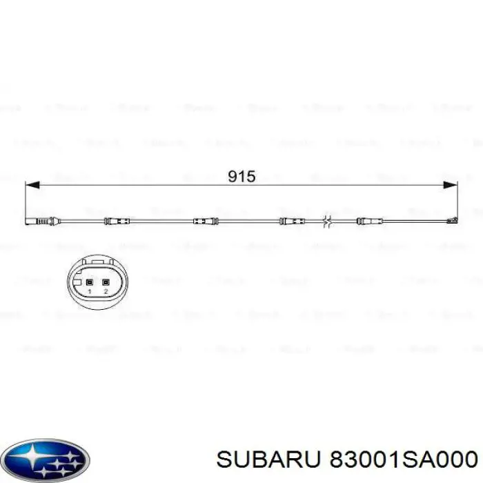 83001SA000 Subaru Botão de ativação das luzes de nevoeiro