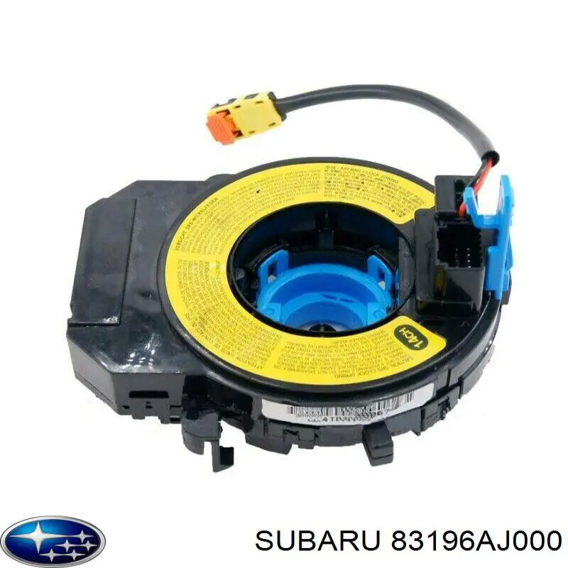 Anel AIRBAG de contato, cabo plano do volante 83196AJ001 Subaru