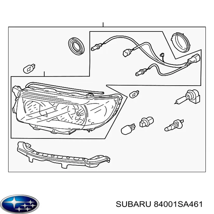 84001SA461 Subaru Luz direita