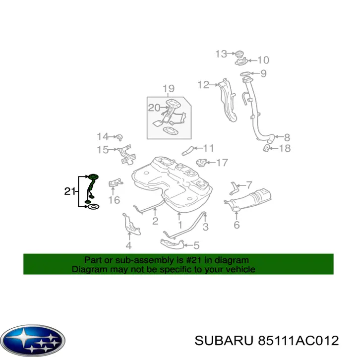  Subaru 85111AC012 preço, a partir de 62,99 USD