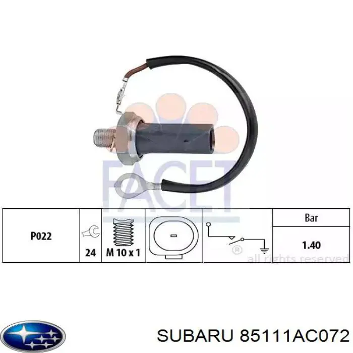  Subaru 85111AC071 preço, a partir de  