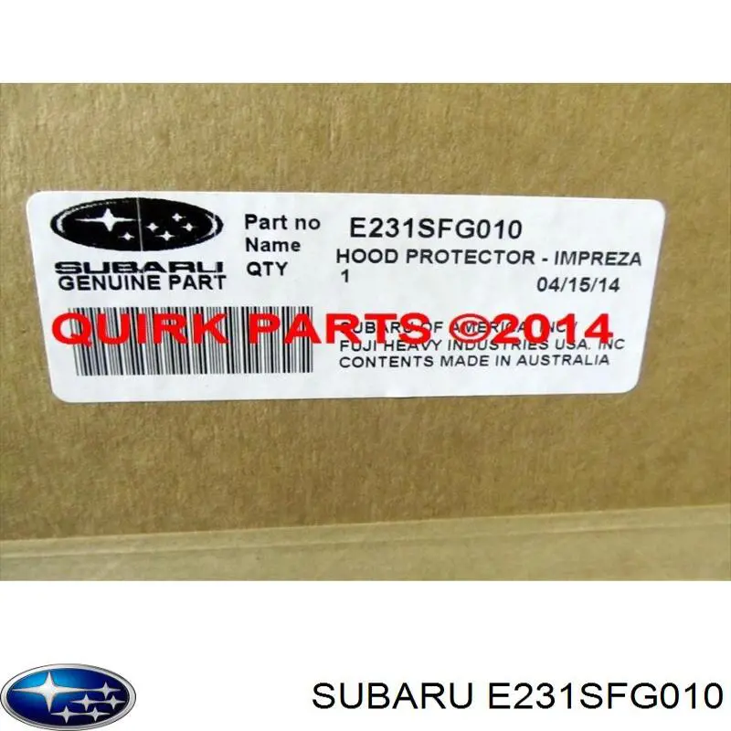 Defletor da capota Subaru Impreza III GR