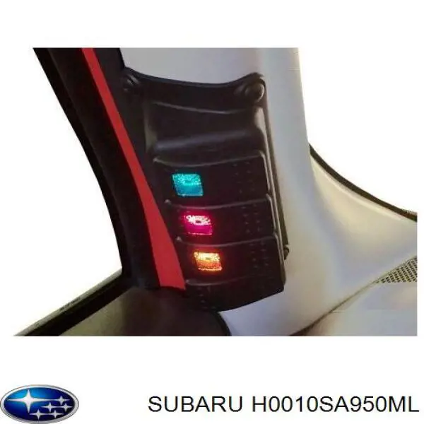Moldura (placa sobreposta) central do painel de instrumentos H0010SA950ML Subaru