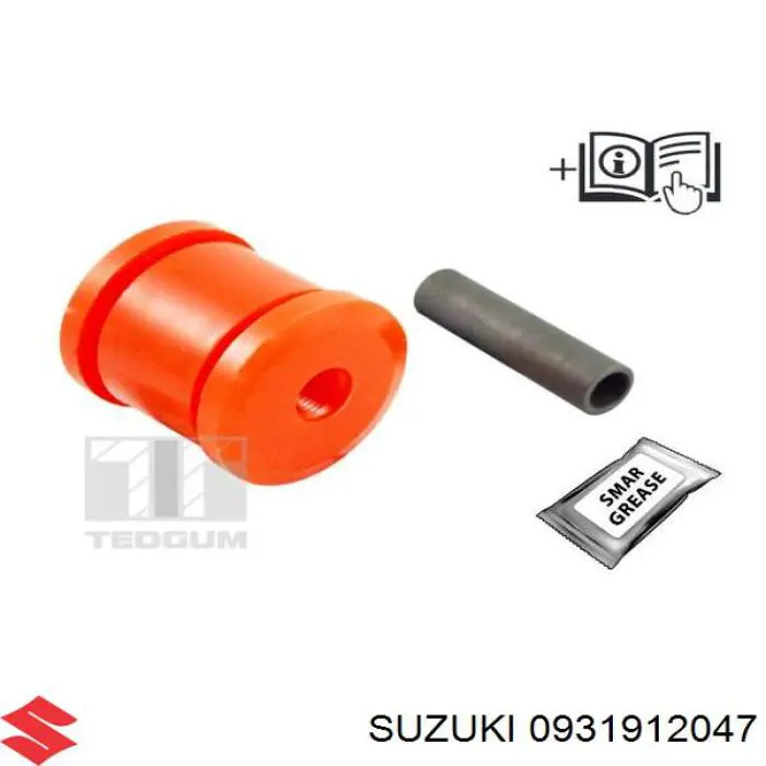 Compre 0931912047 Suzuki Bloco silencioso do braço oscilante inferior traseiro longitudinal