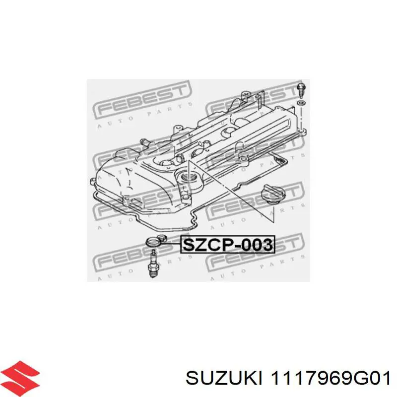 Vedante anular da cavidade de vela Suzuki 1117969G01 preço, a partir de 6,03 USD