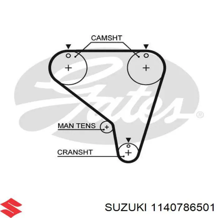 Compre 1140786501 Suzuki Correia do mecanismo de distribuição de gás, kit