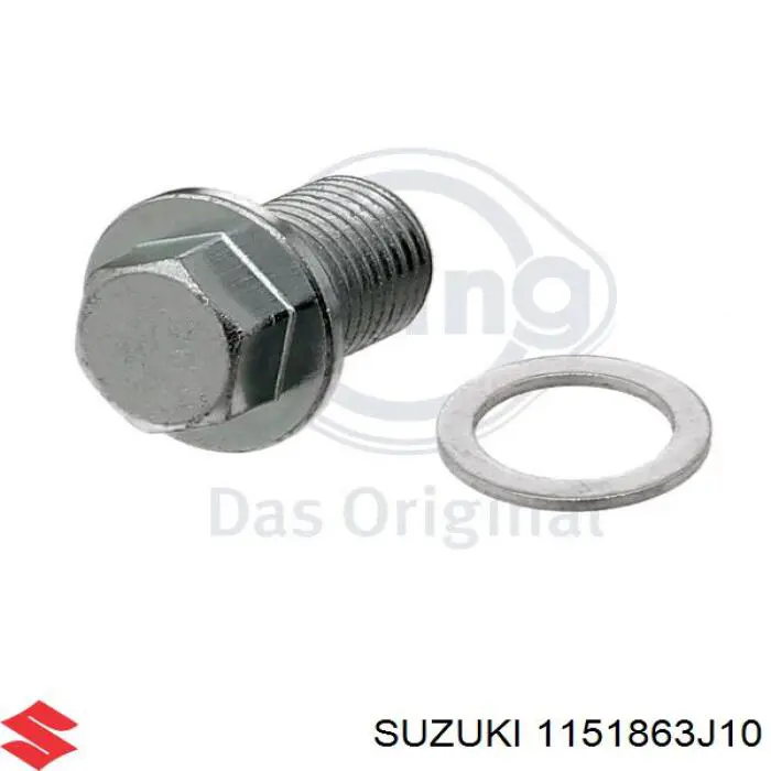 1151863J10 Suzuki Tampão de panela de motor