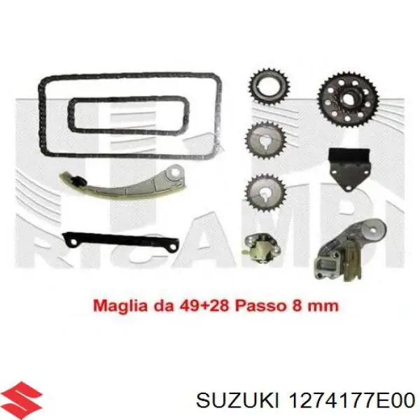 Engrenagem de cadeia da roda dentada da árvore distribuidora de motor Suzuki 1274177E00 preço, a partir de 23,06 USD
