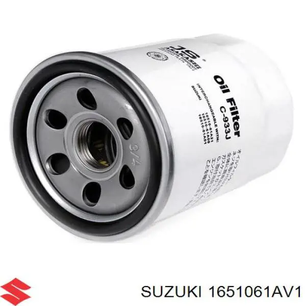 Filtro de óleo Suzuki 1651061AV1 preço, a partir de 7,18 USD