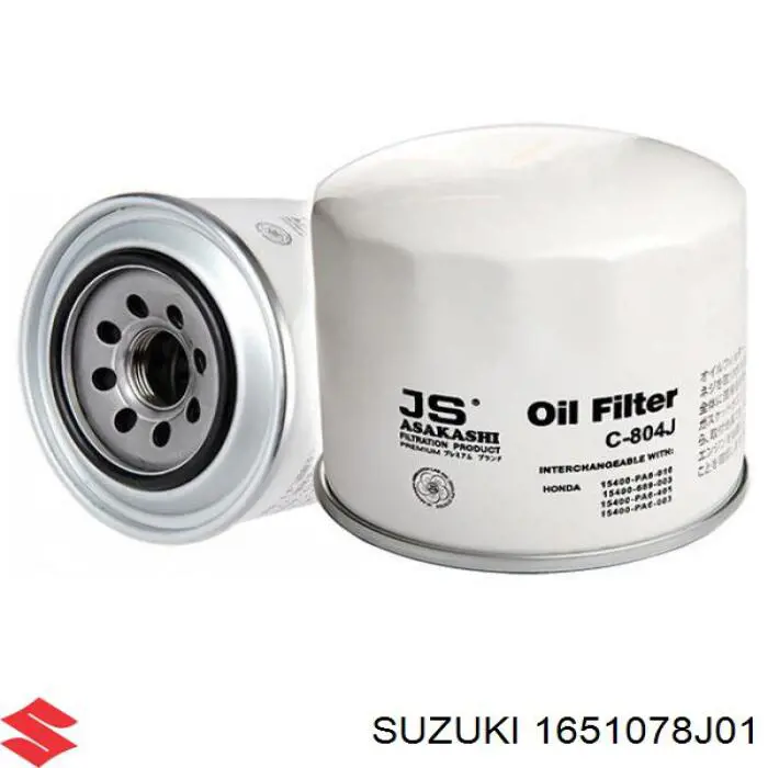 Filtro de óleo Suzuki 1651078J01 preço, a partir de 7,01 USD