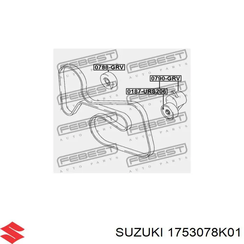 Rolo parasita da correia do mecanismo de distribuição de gás Suzuki 1753078K01 preço, a partir de 23,89 USD